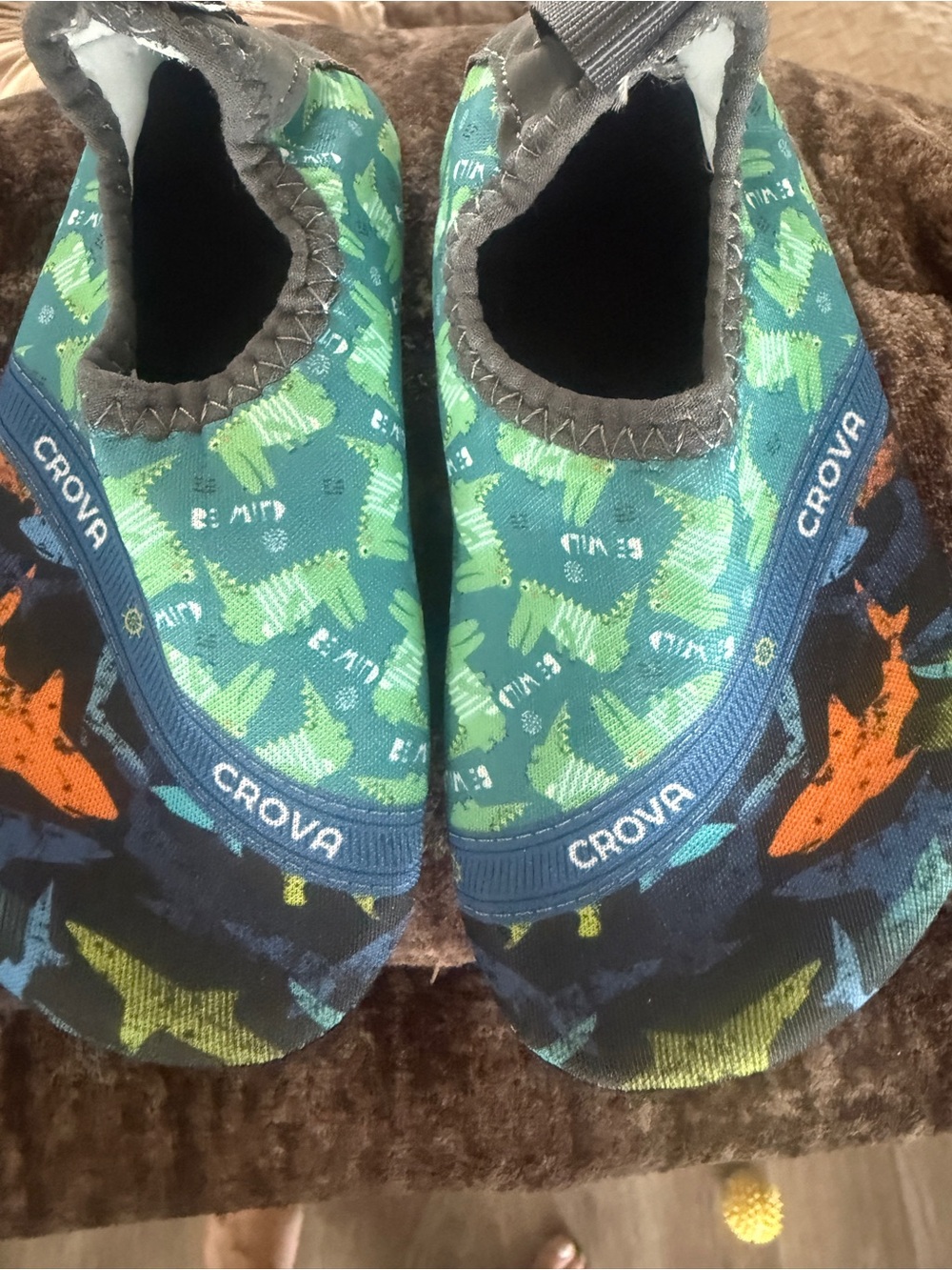 Kids' Green Patterned Water Shoes